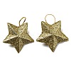 Plastic Glitter Star Pendant Decorations LS-KY-D019-01B-2