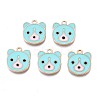 Alloy Enamel Pendants ENAM-N054-75B-1
