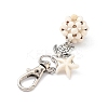 Starfish & Round Synthetic Turquoise Pendant Decorations HJEW-JM03276-6