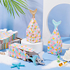 Olycraft 56Pcs 2 Colors Mermaid Paper Candy Boxes CON-OC0001-49-5