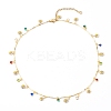 Brass Enamel Pendant Necklaces NJEW-JN03322-1
