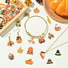 50Pcs 25 Styles Thanksgiving Day Alloy Enamel Pendants FIND-CJ0003-45-6