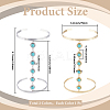 2Pcs 2 Colors Alloy Upper Arm Open Cuff Bangles for Women BJEW-CY0001-02-2