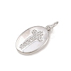 Brass Micro Pave Cubic Zirconia Pendants KK-G544-23P-2