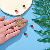 5 Pieces Apple Charms Pendant Enamel Fruit Charm Cute Red Apple Pendant for Jewelry Keychain Earring Making Crafts JX380A-1