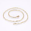 304 Stainless Steel Singapore Chain Necklaces MAK-L015-25E-2