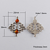 Alloy Enamel Chandelier Component Links ENAM-EA9734Y-6-1