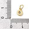 Brass Cubic Zirconia Charms KK-G554-02B-01-3