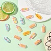 15Pcs Oval Imitation Food Opaque Resin Pendants RESI-YW0005-07-4