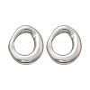 304 Stainless Steel Chunky Oval Studs Earrings for Women LS-EJEW-K306-28P-4