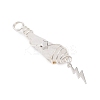 3Pcs 3 Styles Electroplated Natural Quartz Crystal Nuggets Copper Wire Wrapped Pendants PALLOY-JF03128-01-4