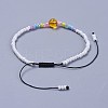 Adjustable Nylon Thread Kid Braided Beads Bracelets BJEW-JB04371-02-3