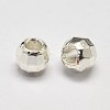 PVD Vacuum Plating Brass Round Faceted Spacer Beads KK-I598-26S-RS-1