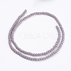 Opaque Solid Color Glass Bead Strands GLAA-F076-A06-2