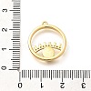 Brass Micro Pave Cubic Zirconia Pendants KK-U048-06G-3