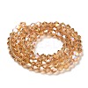 Transparent Electroplate Glass Beads Strands EGLA-A039-T2mm-B18-2