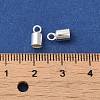 925 Sterling Silver Cord Ends STER-F032-09S-3.5mm-3