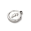 304 Stainless Steel Pendants STAS-I348-02P-03-2
