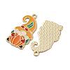Thanksgiving Day Alloy Enamel Pendants ENAM-V002-02H-G-2