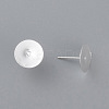 304 Stainless Steel Stud Earring Findings STAS-H436-24S-12mm-2
