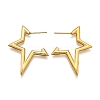 Ion Plating(IP) 304 Stainless Steel Stud Earrings for Women X-STAS-D084-25G-2