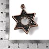 Natural Quartz Crystal Star of David Pendants G-A297-06R-17-3