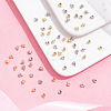 60Pcs 2 Colors Brass Crimp Beads KK-AR0003-62-4