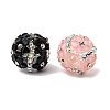 Opaque Acrylic & Rhinestone Beads OACR-D039-01-2