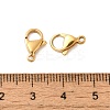 Ion Plating(IP) 304 Stainless Steel Lobster Claw Clasps STAS-AB12-G-01-3