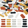 100Pcs 20 Styles PU Leather Label Tags PURS-TA0001-02-2