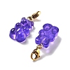 Bear Resin Pendant Decorations STAS-M092-01G-11-2