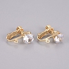 Brass Screw On Clip-on Earring Findings KK-L200-A01-G-1