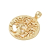 Rack Plating Brass Pendants KK-A224-02B-G-2