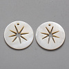 Natural Freshwater Shell Pendants SHEL-R021-04-2