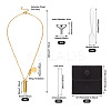 1Pc 304 Stainless Steel Column Urn Ashes Necklace DIY-TA0010-14B-3