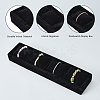 Rectangle 4 Grids Velvet Watch Display Case AJEW-WH0166-11A-5