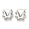 Flower Hoop Earrings EJEW-G355-08P-1