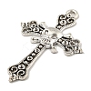 Tibetan Style Alloy Big Pendants Rhinestone Settings LS-TIBE-L013-03AS-2