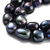 Dyed Natural Cultured Freshwater Pearl Beads Strands PEAR-P062-30D-4