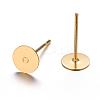 Stud Earring Settings KK-C2896-G-1-2