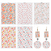 5Pcs 5 Styles Ceramics Clay Water Transfer Paper DIY-ME0001-99D-1