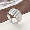 304 Stainless Steel Open Cuff Rings RJEW-A079-01I-P-3