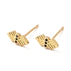 Black Cubic Zirconia Bowknot Stud Earrings EJEW-F281-28G-2