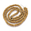 Electroplated Synthetic Non-magnetic Hematite Beads Strands X-G-T139-63C-2