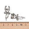 316 Surgical Stainless Bowknot Cuff Earrings EJEW-C160-02AS-3