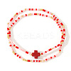 2Pcs Bohemian Glass Seed Beaded Stretch Bracelet Sets XM0961-2-1