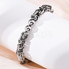 201 Stainless Steel Byzantine Chain Bracelets BJEW-B078-167P-4