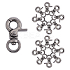Zinc Alloy Swivel Lobster Claw Clasps PALLOY-PH0001-01B-1