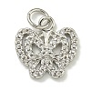 Rack Plating Brass Micro Pave Cubic Zirconia Charms KK-K386-08P-1