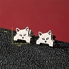 Non-Tarnish Stainless Steel Stud Earrings LS-PW-WG88127-30-1